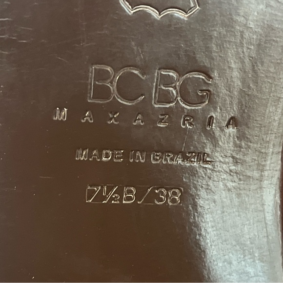 BCBG Lace-Up Baby Doll Block Heel Mary Jane Pumps in Rich Brown 7 1/2 - Picture 14 of 15